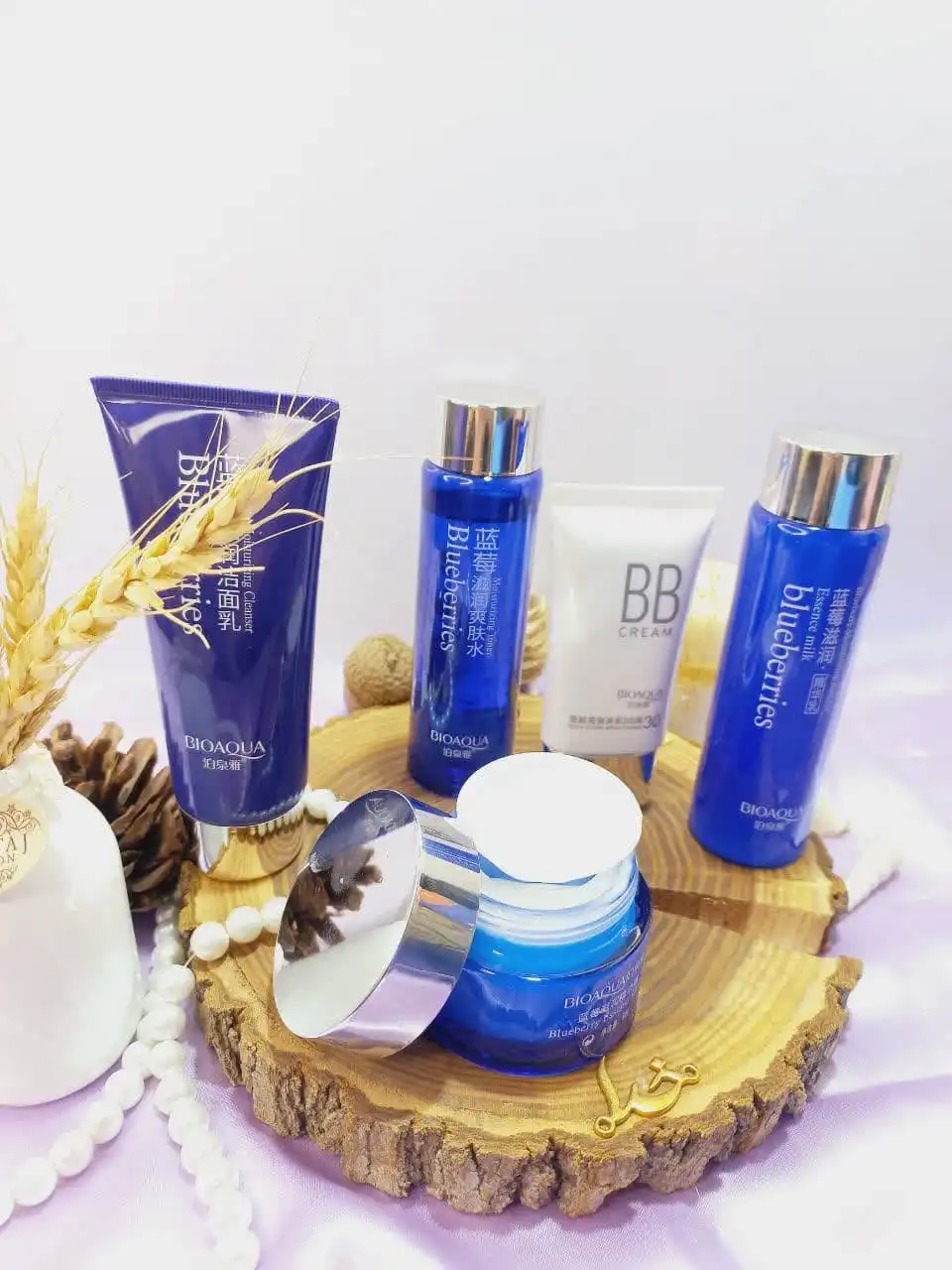 پک تخصصی مراقبتی پوستی 5 عددی واندر بلوبری بیوآکوا BIOAQUA اورجینال کد BQY2355