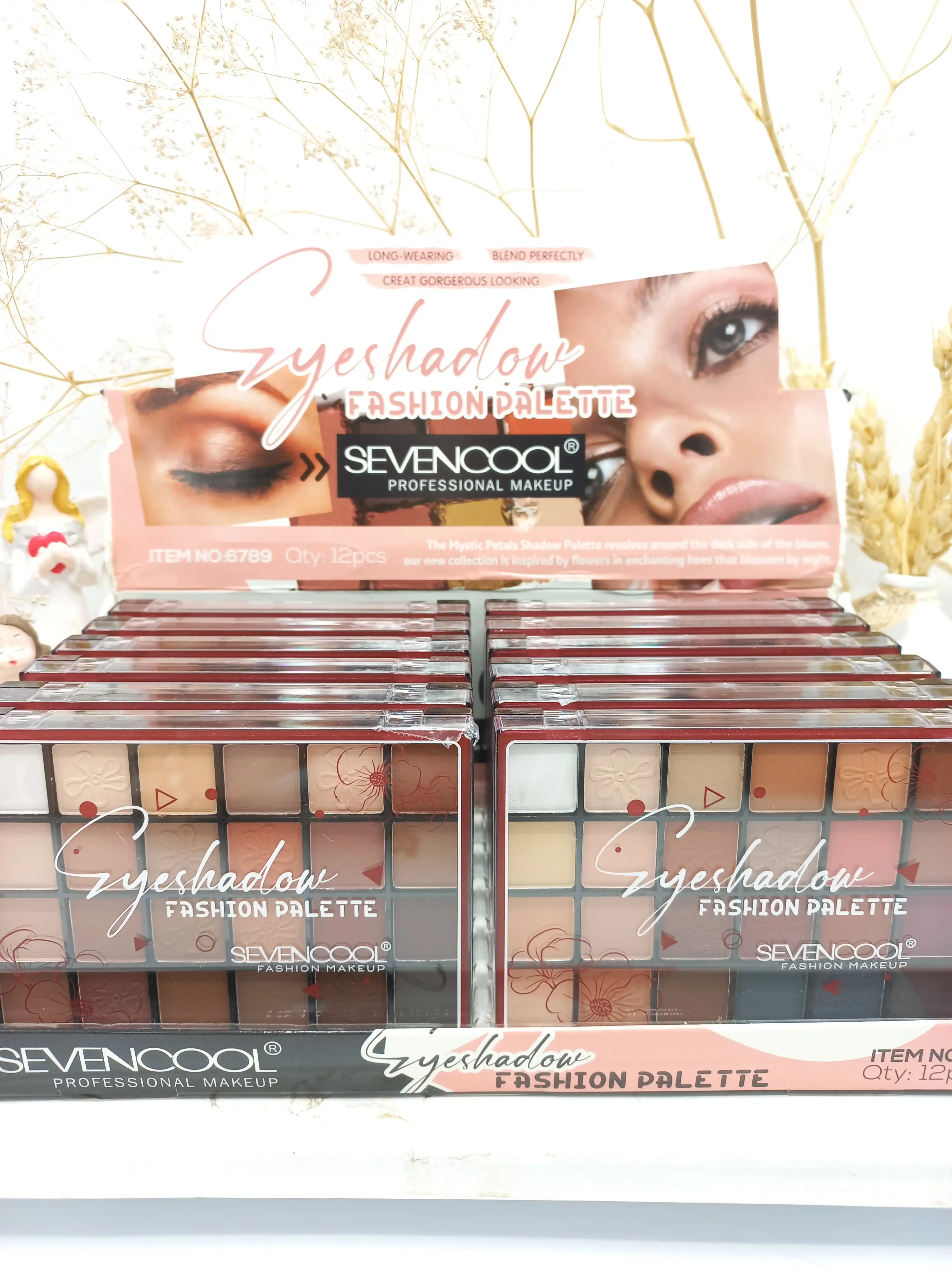 پالت سایه 24 رنگ برند سون کول SEVEN COOL کد 6789
