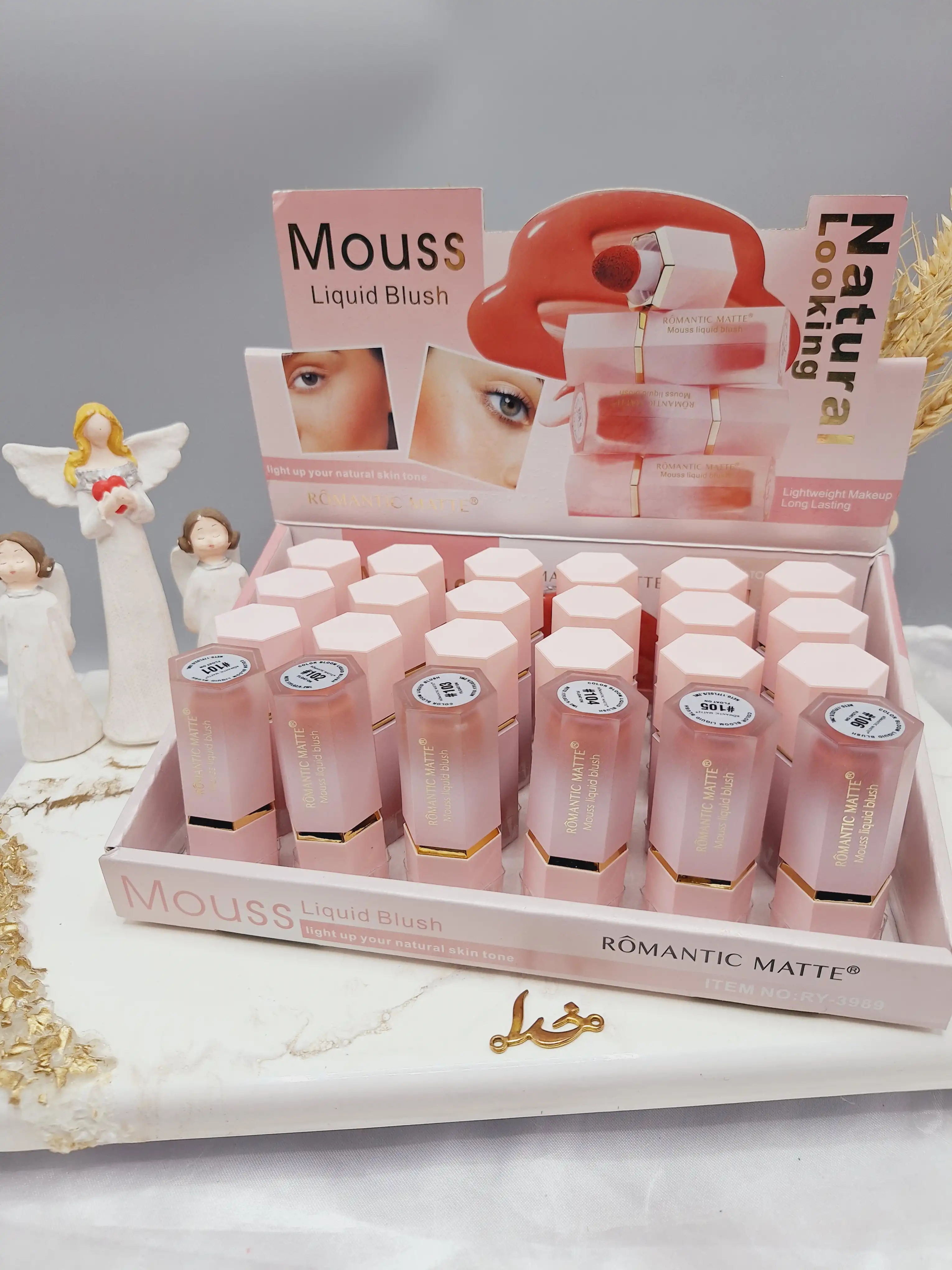 رژ گونه پد دار پرطرفدار برند ROMANTIC MATTE کد 3989