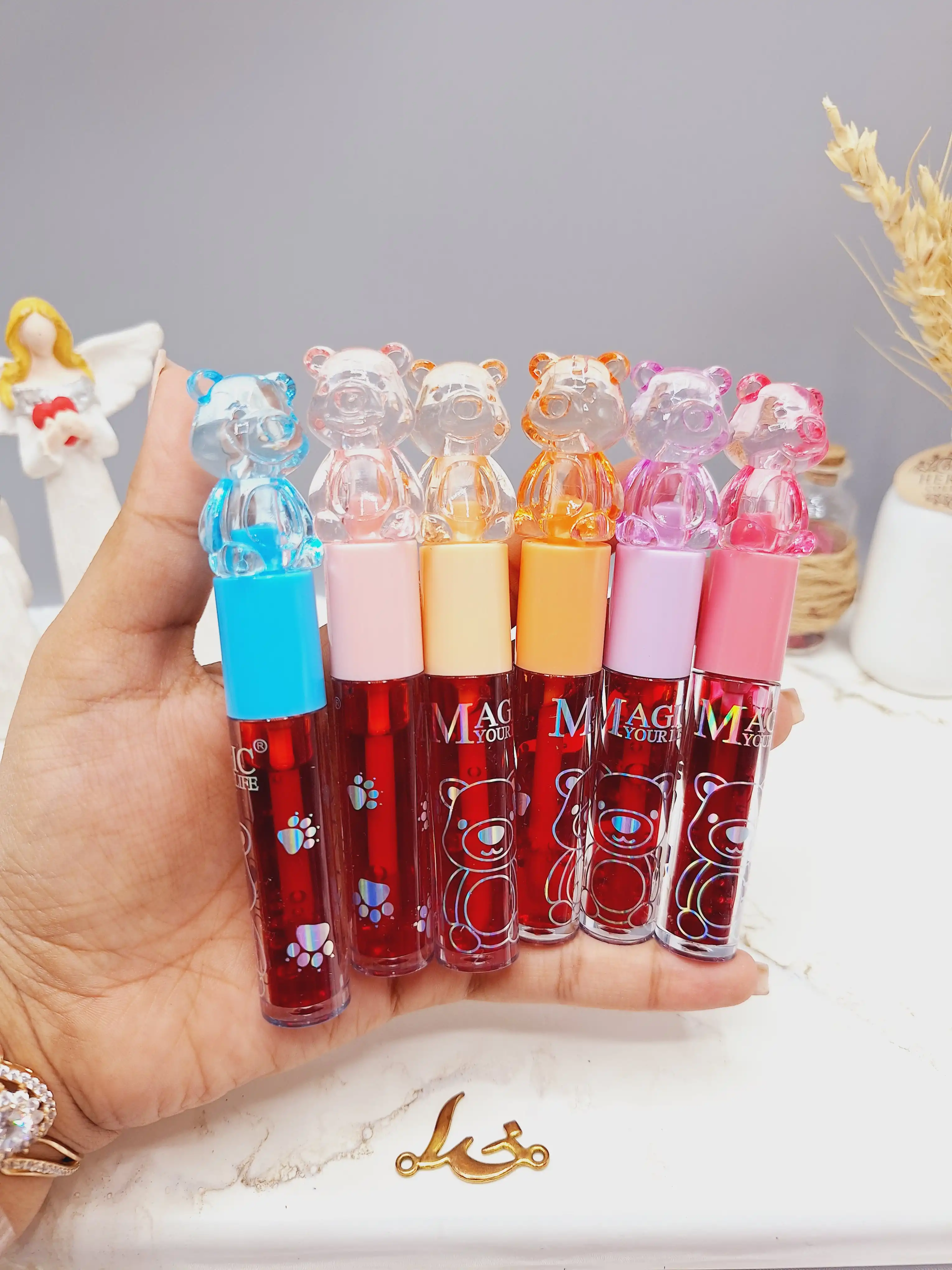 تینت لب طرح خرس بانمک برند مجیک MAGIC کد LC61