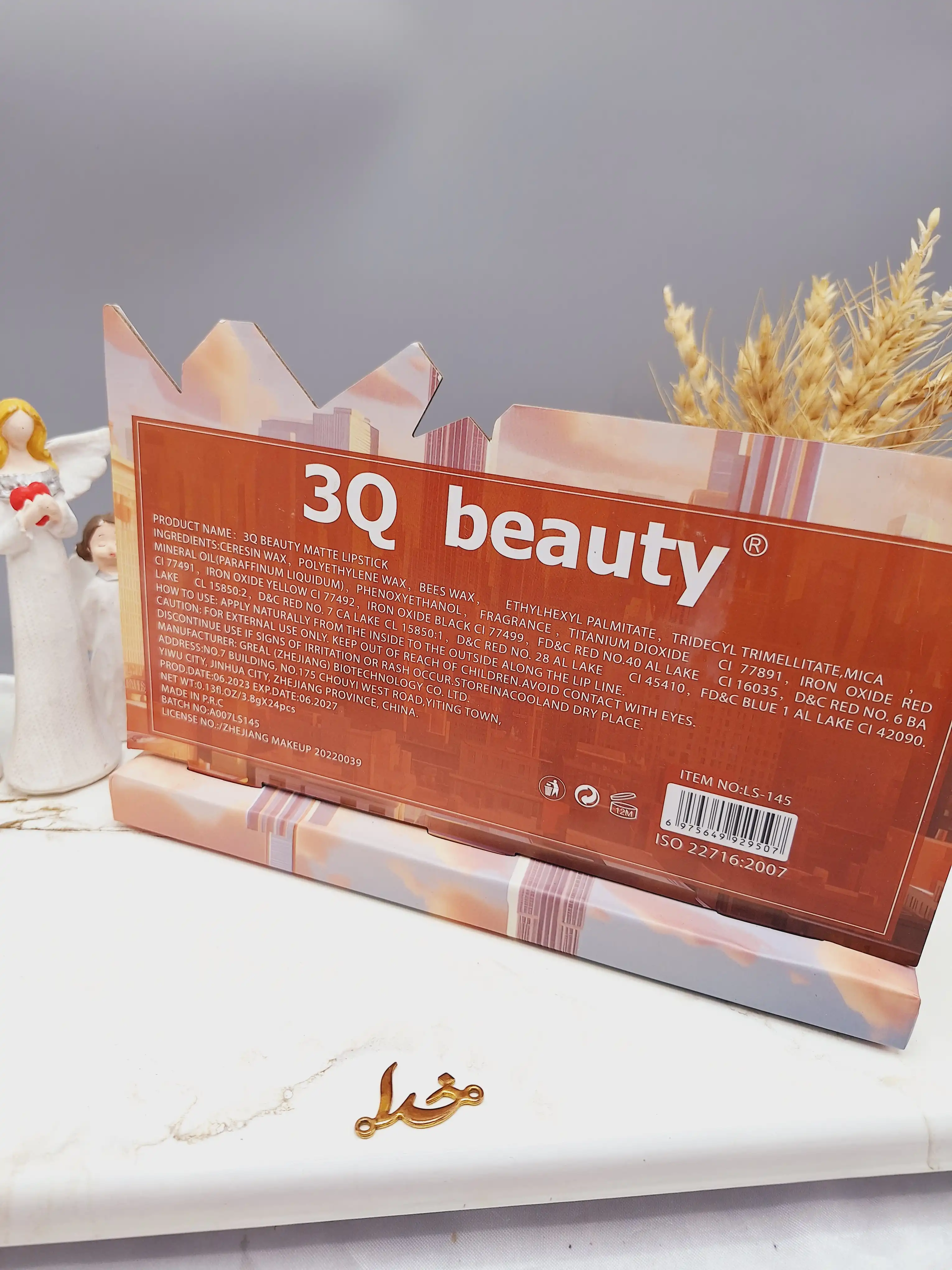 پک 8 تایی رژ جامد پرطرفدار برند 3Q beauty کد LS-145