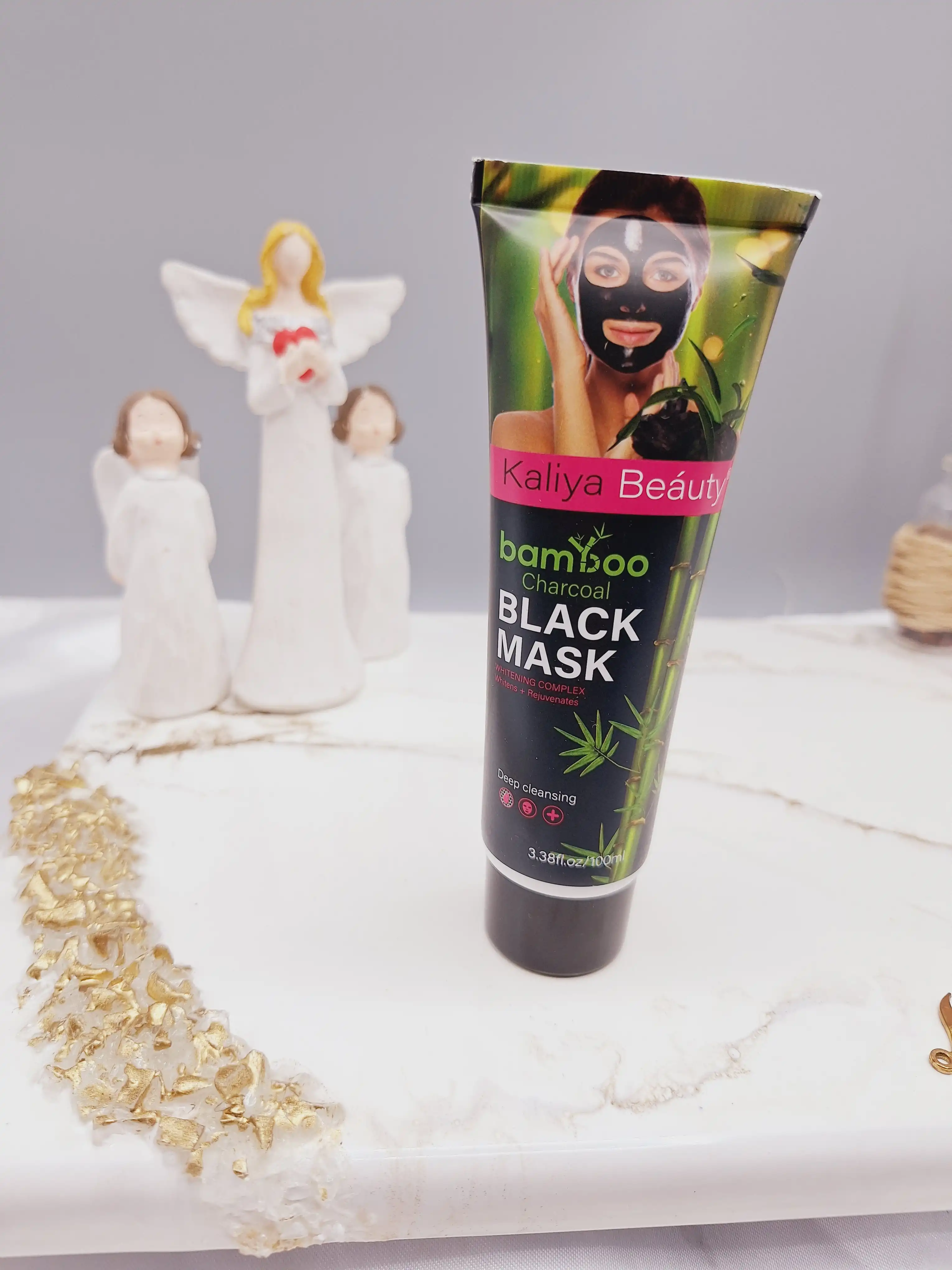 بلک ماسک ذغال بامبو مناسب پاکسازی عمیق صورت برند Kaliya Beauty کد  Z192