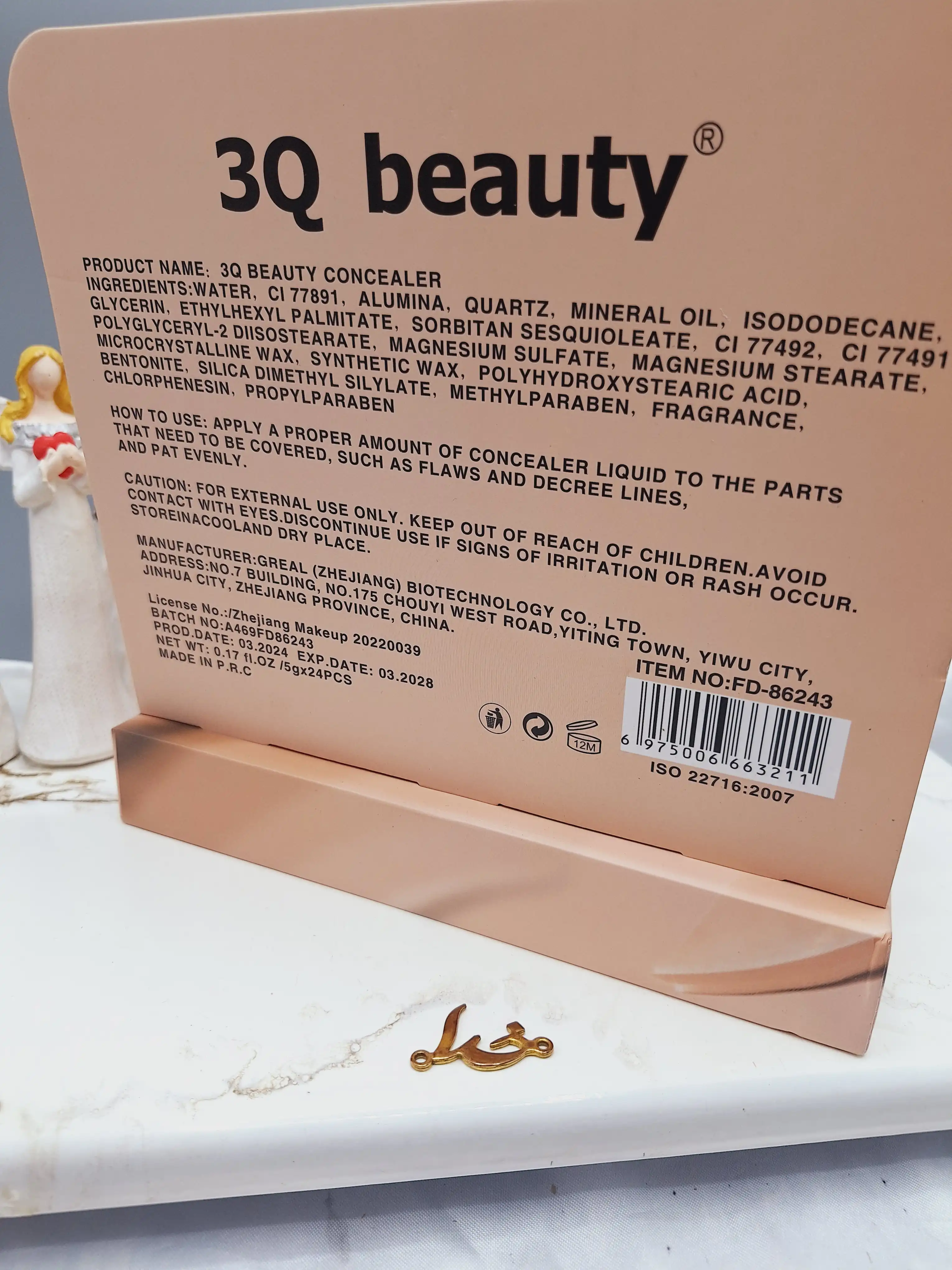 کانسیلر مات با پوشش کامل برند 3Q beauty کد 86243