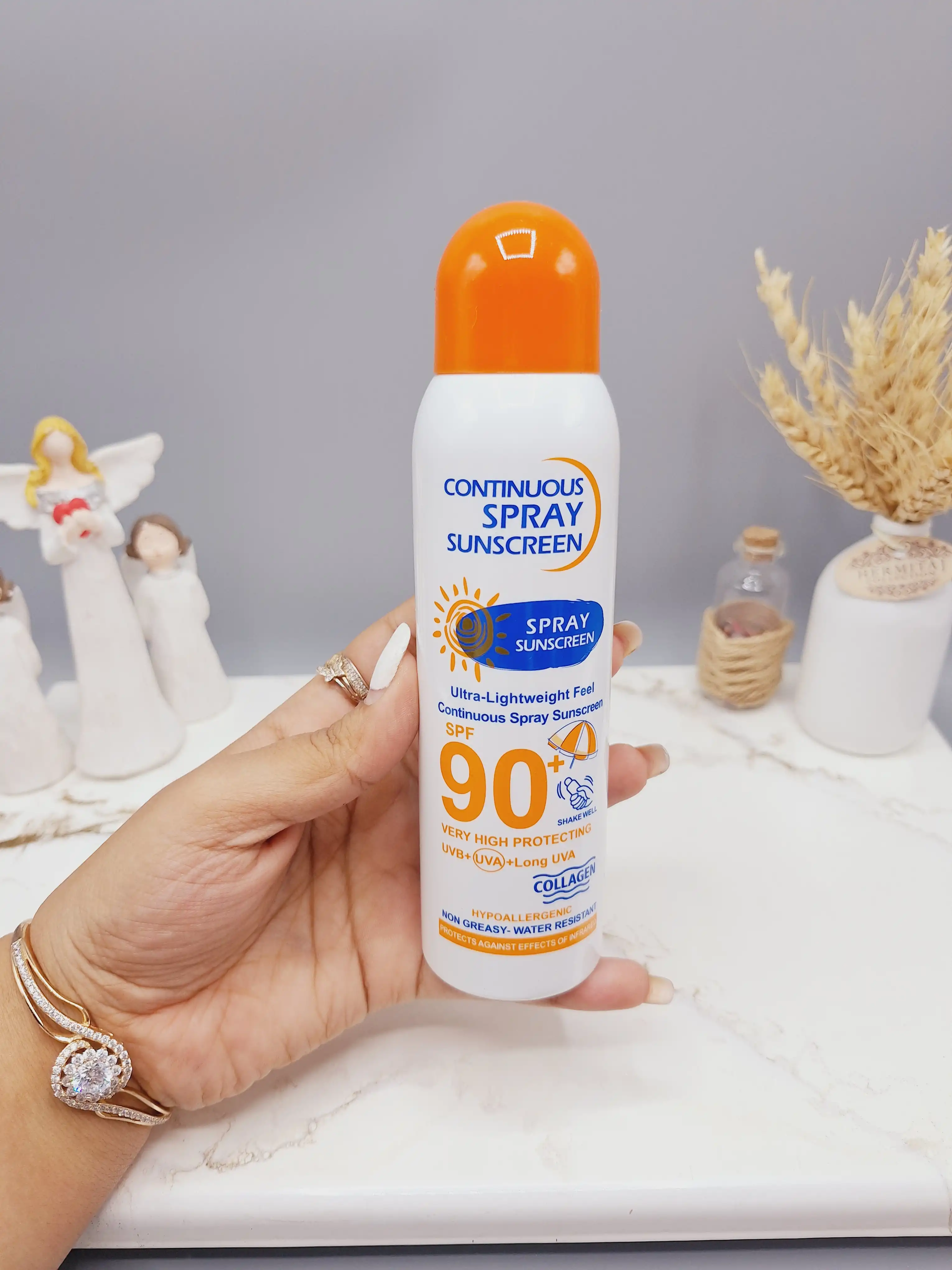 اسپری ضدآفتاب spf 90 برند وکالی WOKALI کد 542