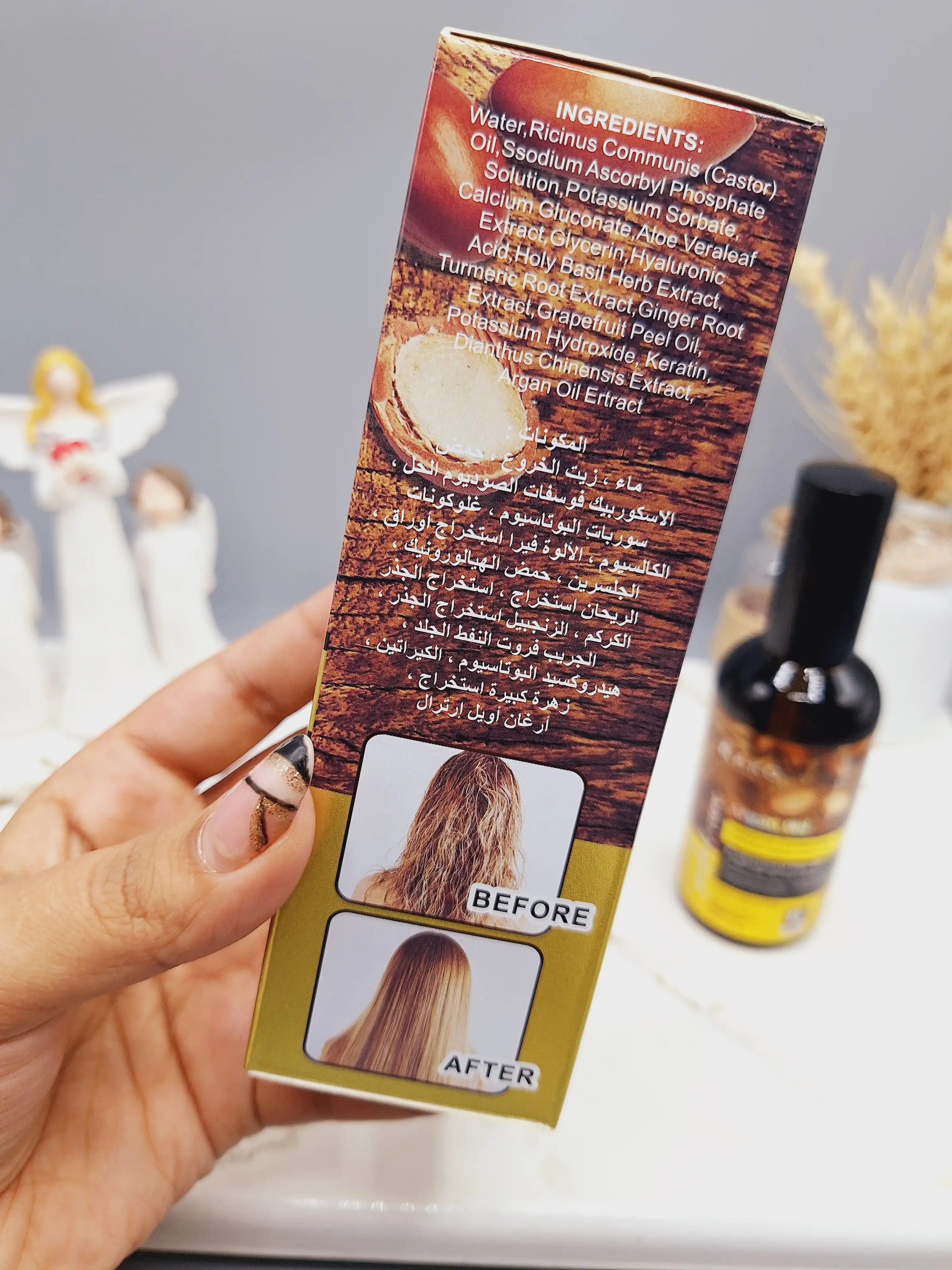 روغن و پروتئین آرگان مو راکو با 95 درصد عصاره طبیعی دانه میوه آرگان حجم 100ml کد 1190