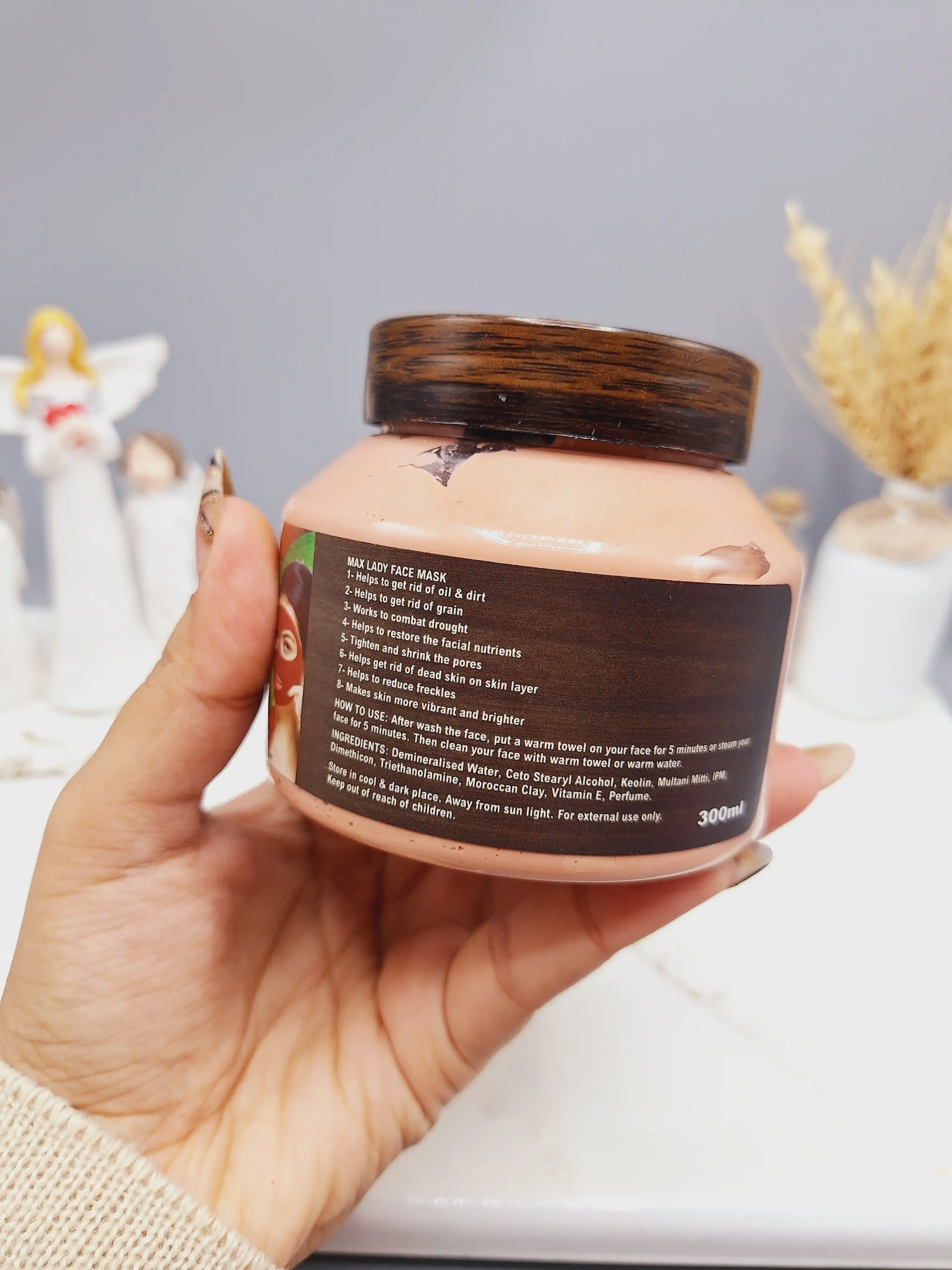 ماسک صورت خاک رس مکس لیدی برای از بین بردن آلودگی و منافذ پوست کد 0542