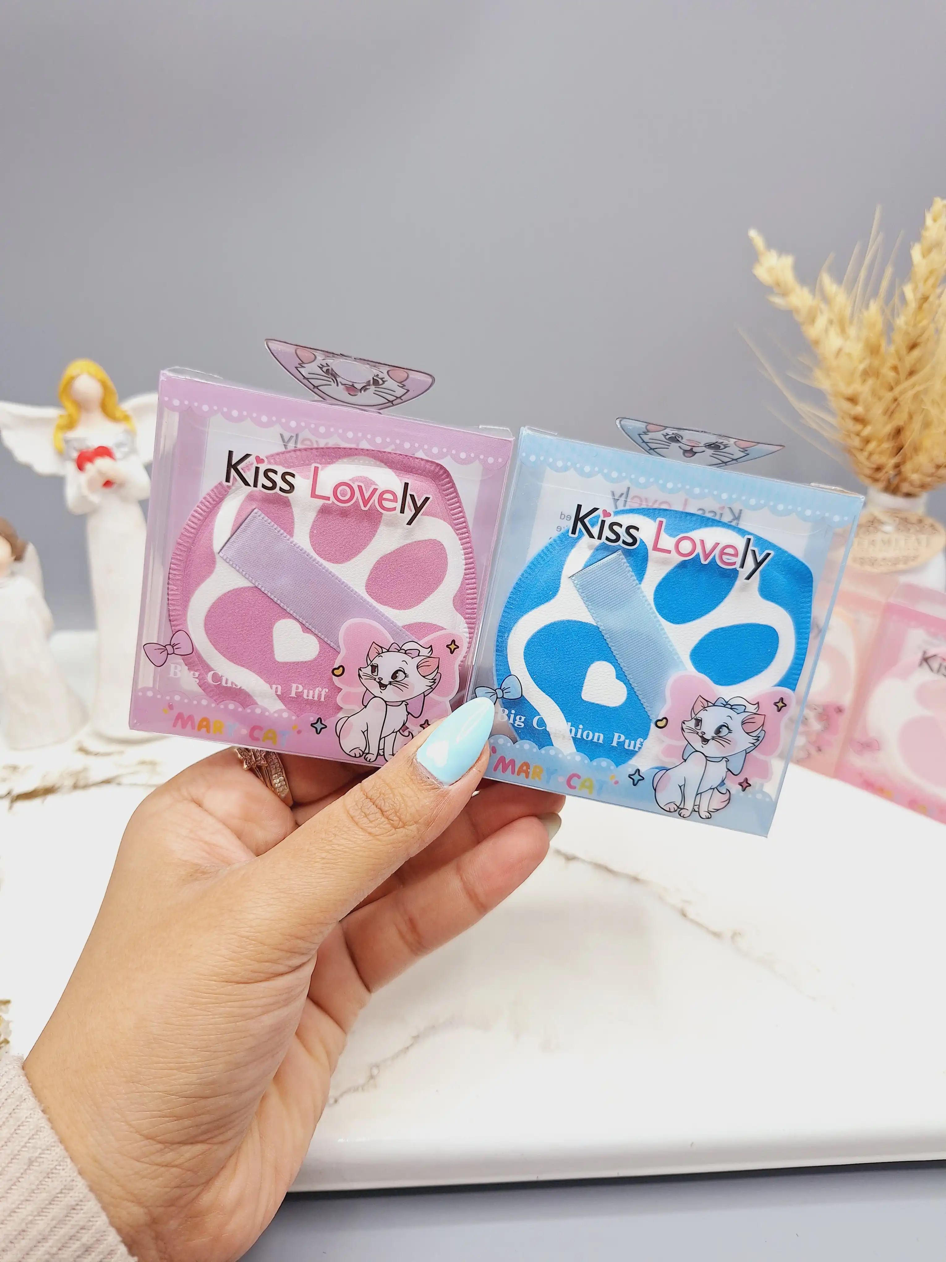پد انگشتی پنجه گربه فوق کیوت سایز بزرگ مخصوص میکاپ برند Kiss Lovely کد FP3066