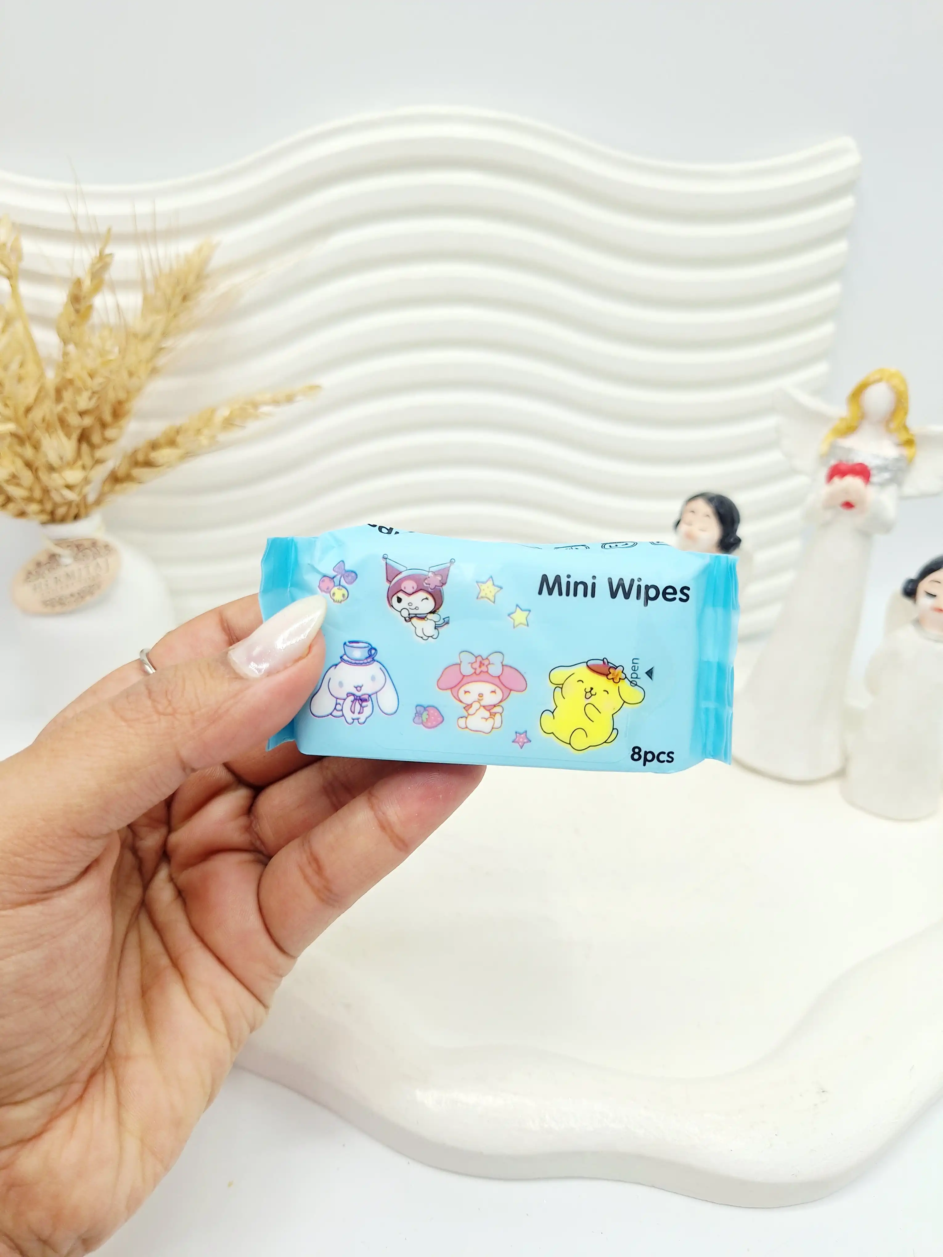 دستمال مرطوب 8 تایی طرح کرومی Mini Wipes کد 2030