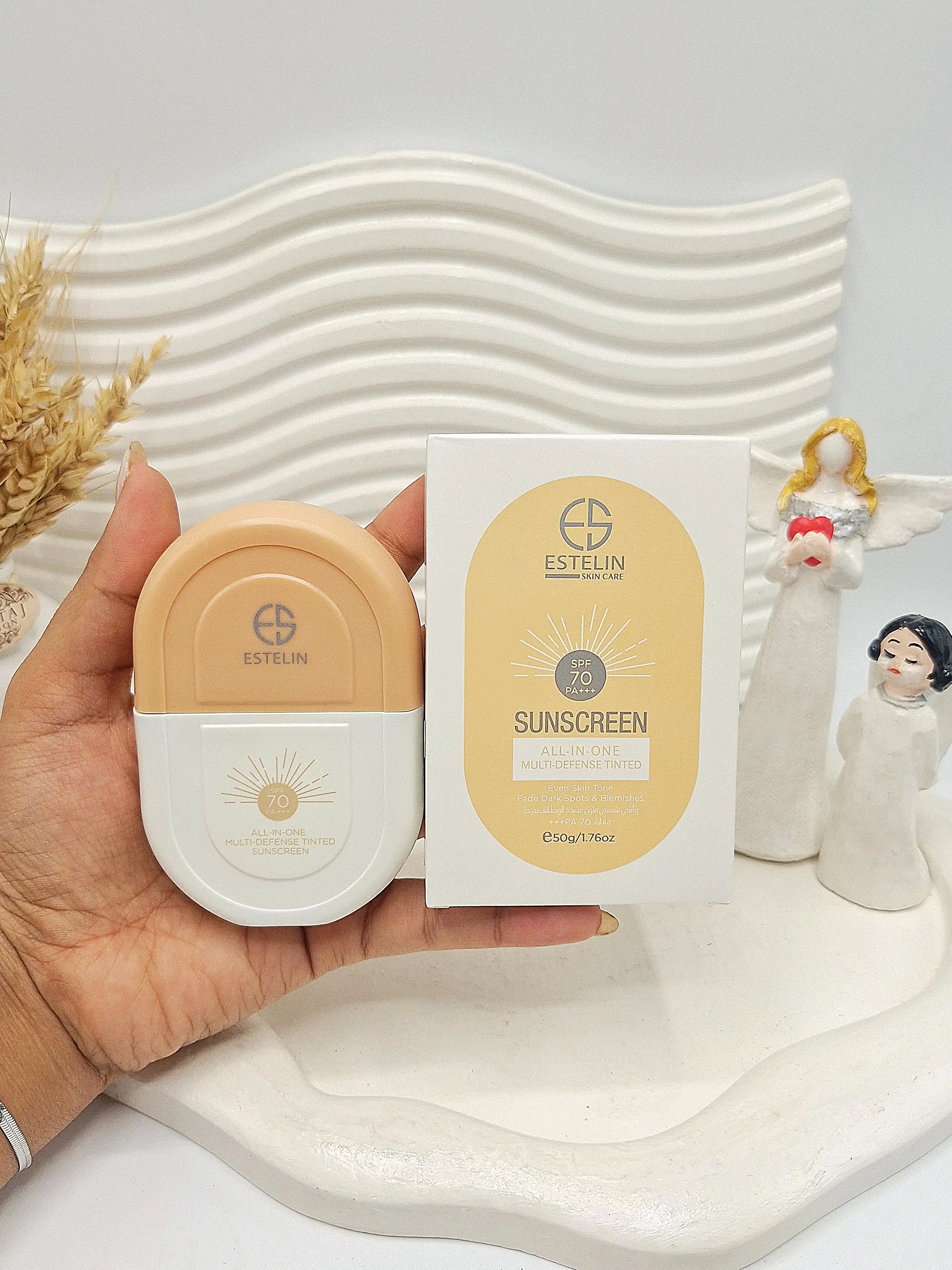 کرم ضد آفتاب استیلن رنگی 50 میل spf70 اصلی کد 4589 (کارتن نارنجی)