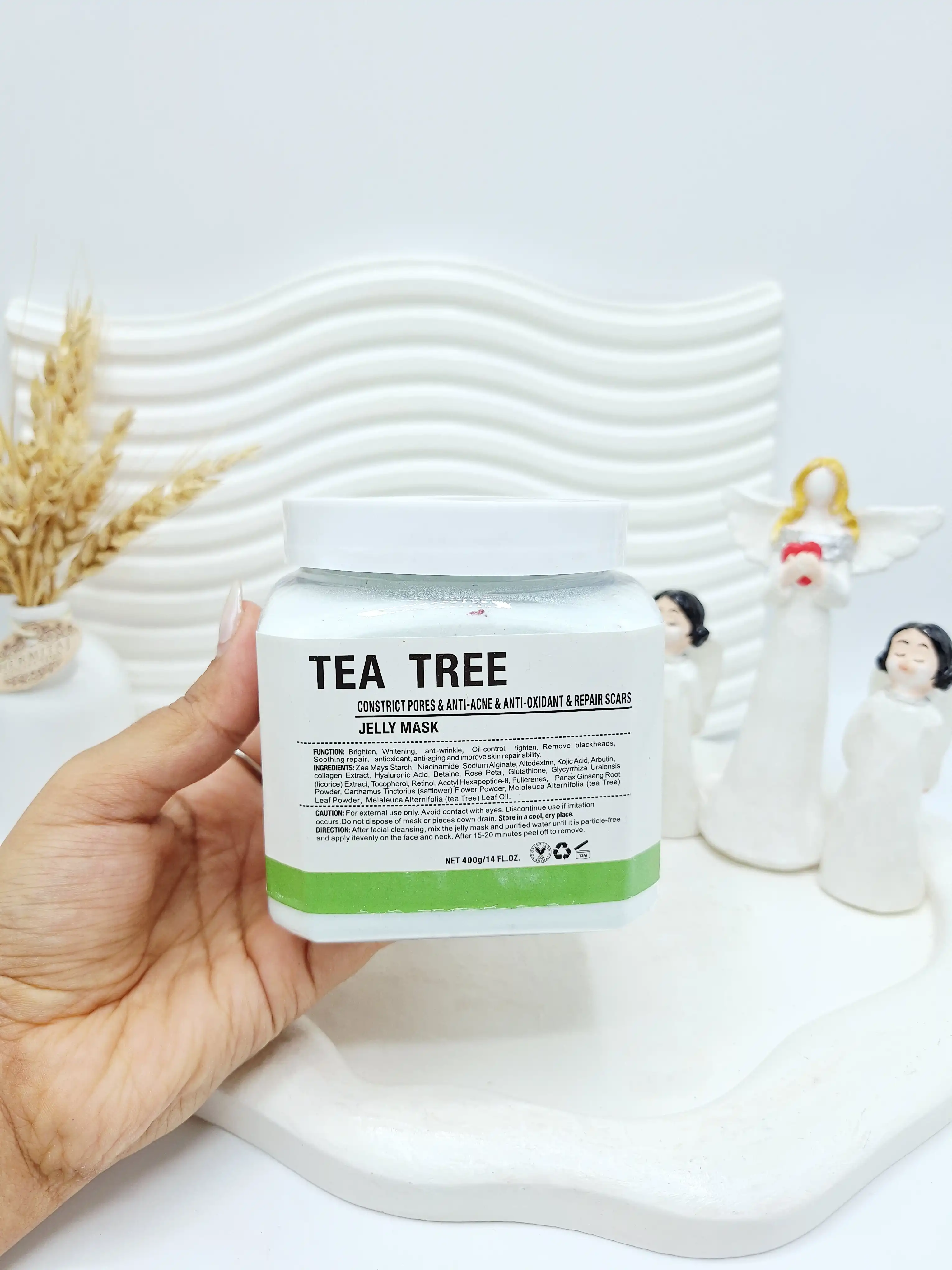 ماسک هیدروژلی چای سبز TEA TREE دکتر مینایر 400 گرم