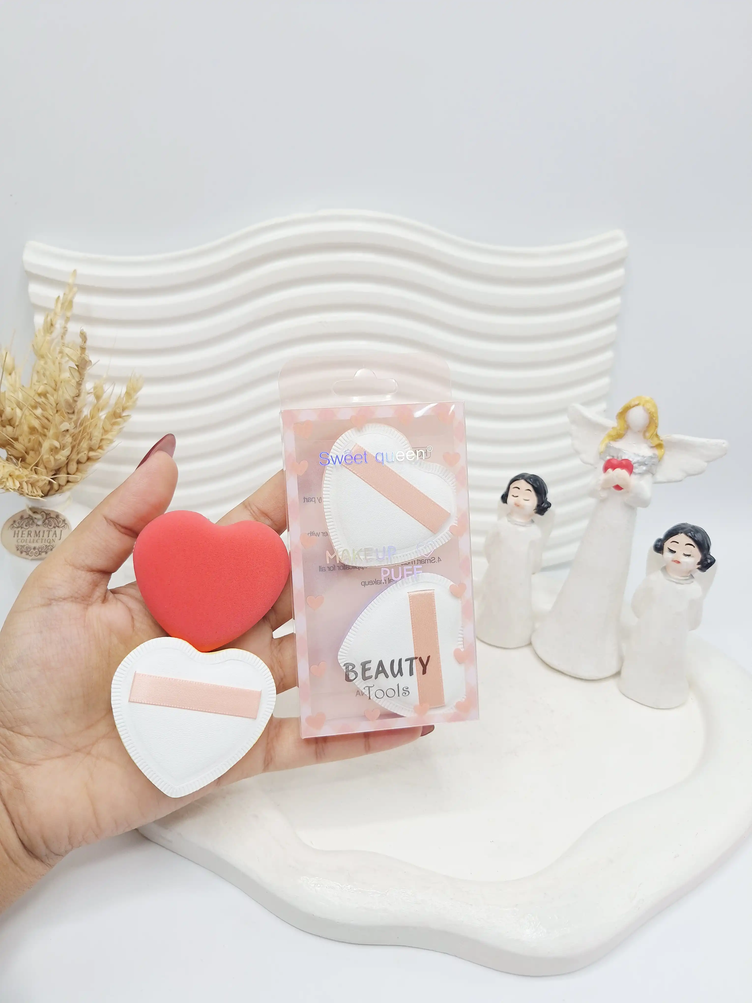 پد انگشتی کیوت طرح قلب برند BEAUTY TOOLS کد 1921
