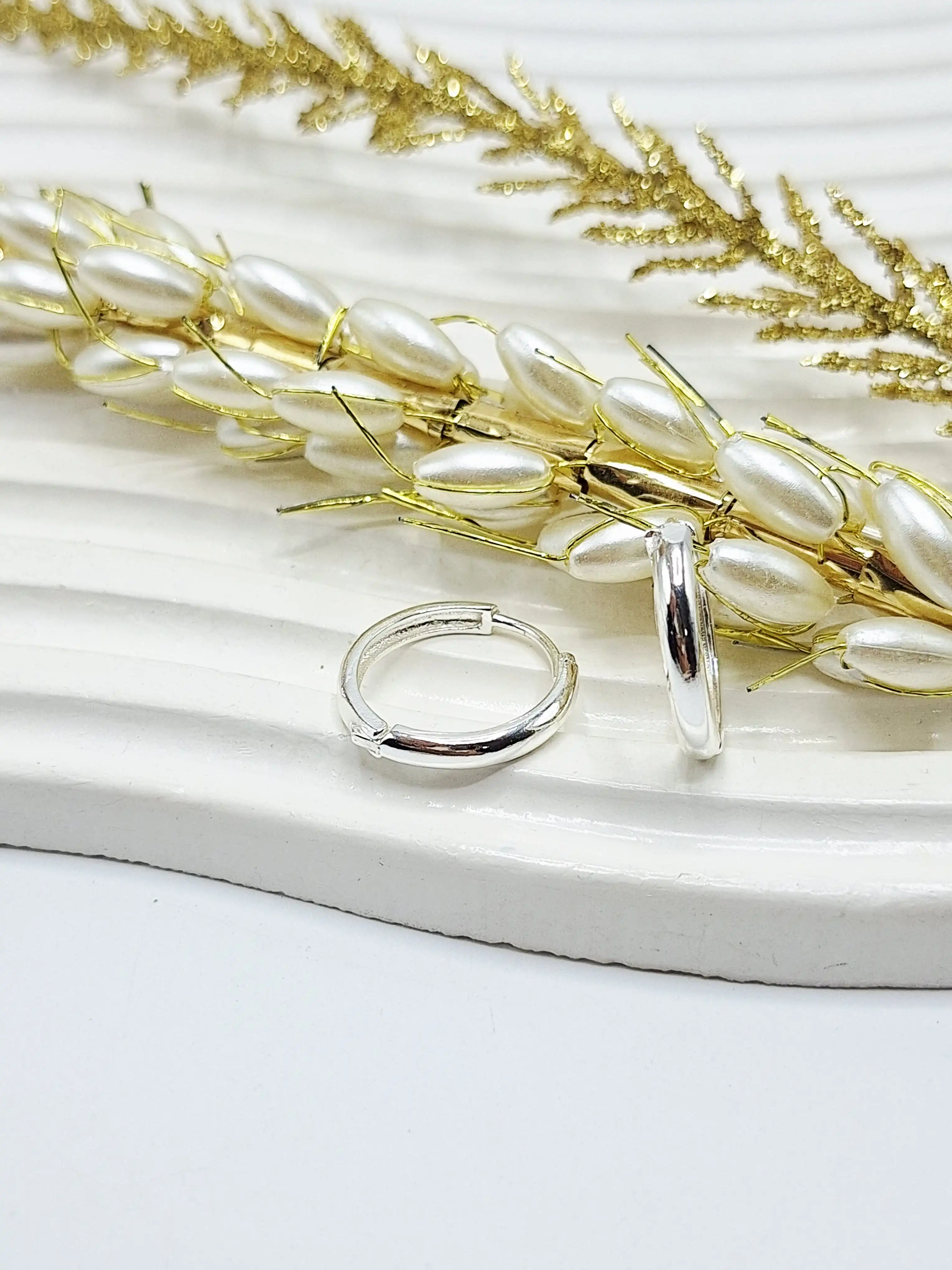 گوشواره استیل ساده دایره ای