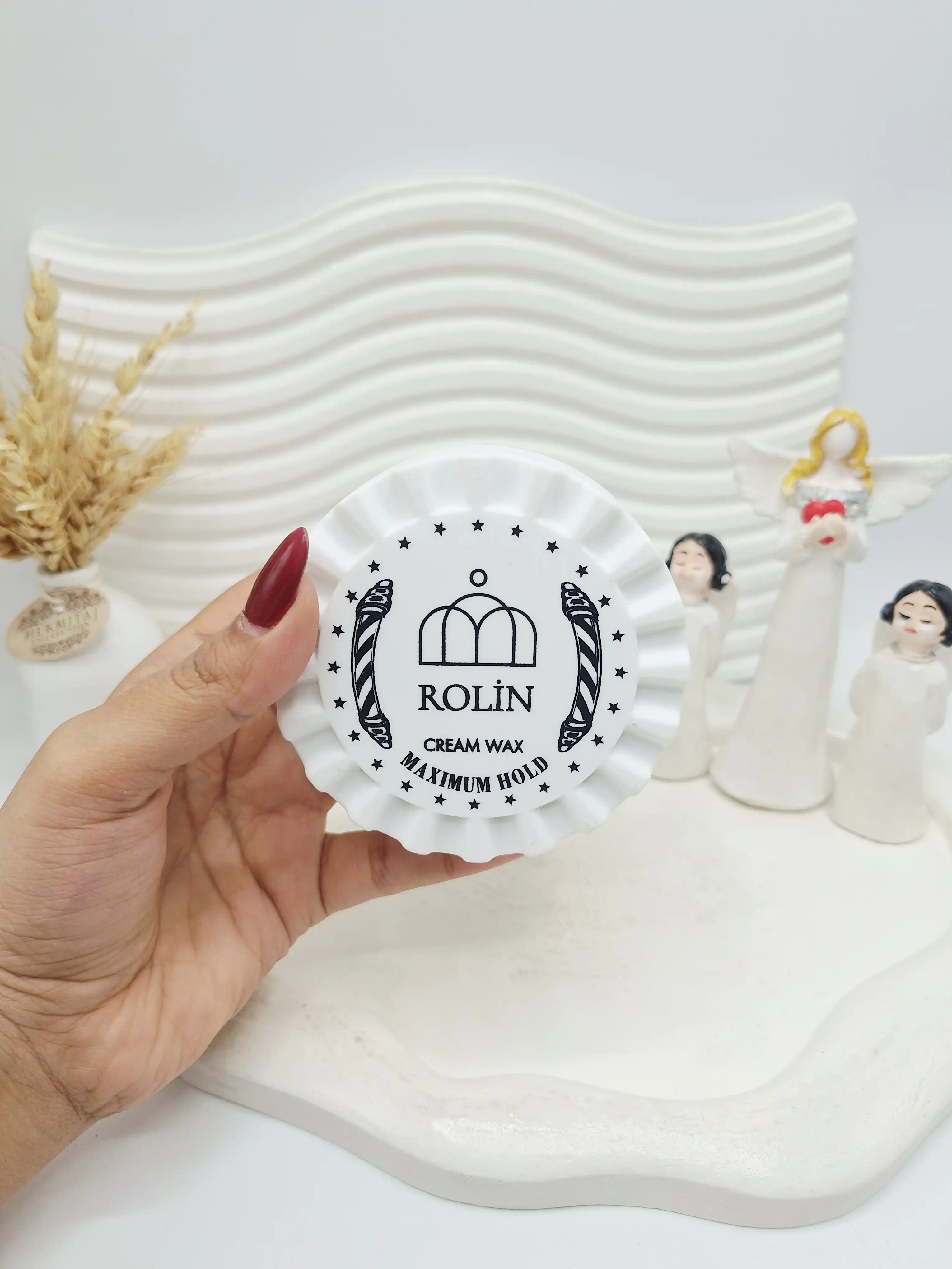 واکس مو حالت دهنده و براق کننده برند ROLIN کد 8293 رنگ سفید