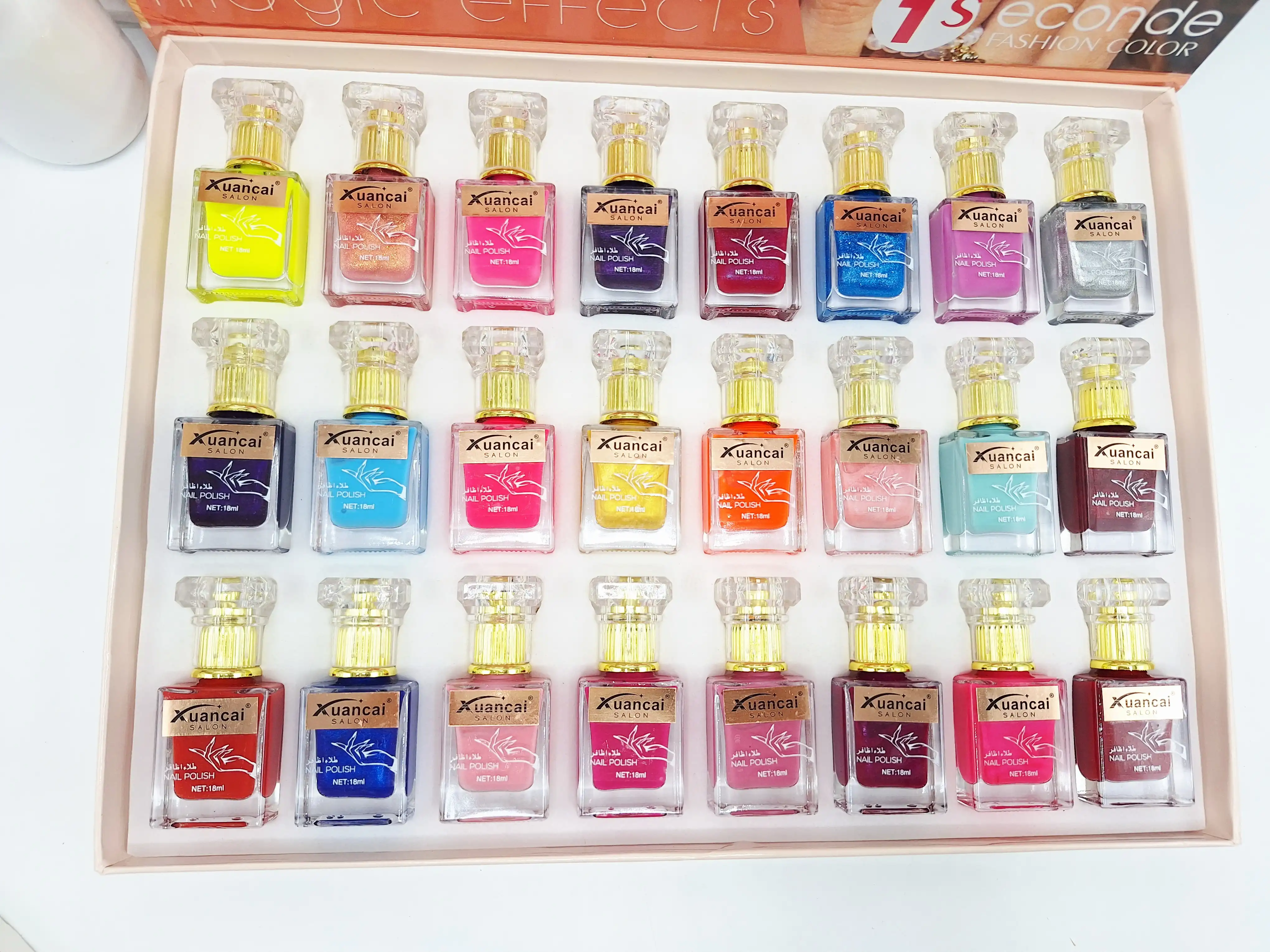 پک لاک 24 تایی جذاب و خوش رنگ برند xuancai کد 0070