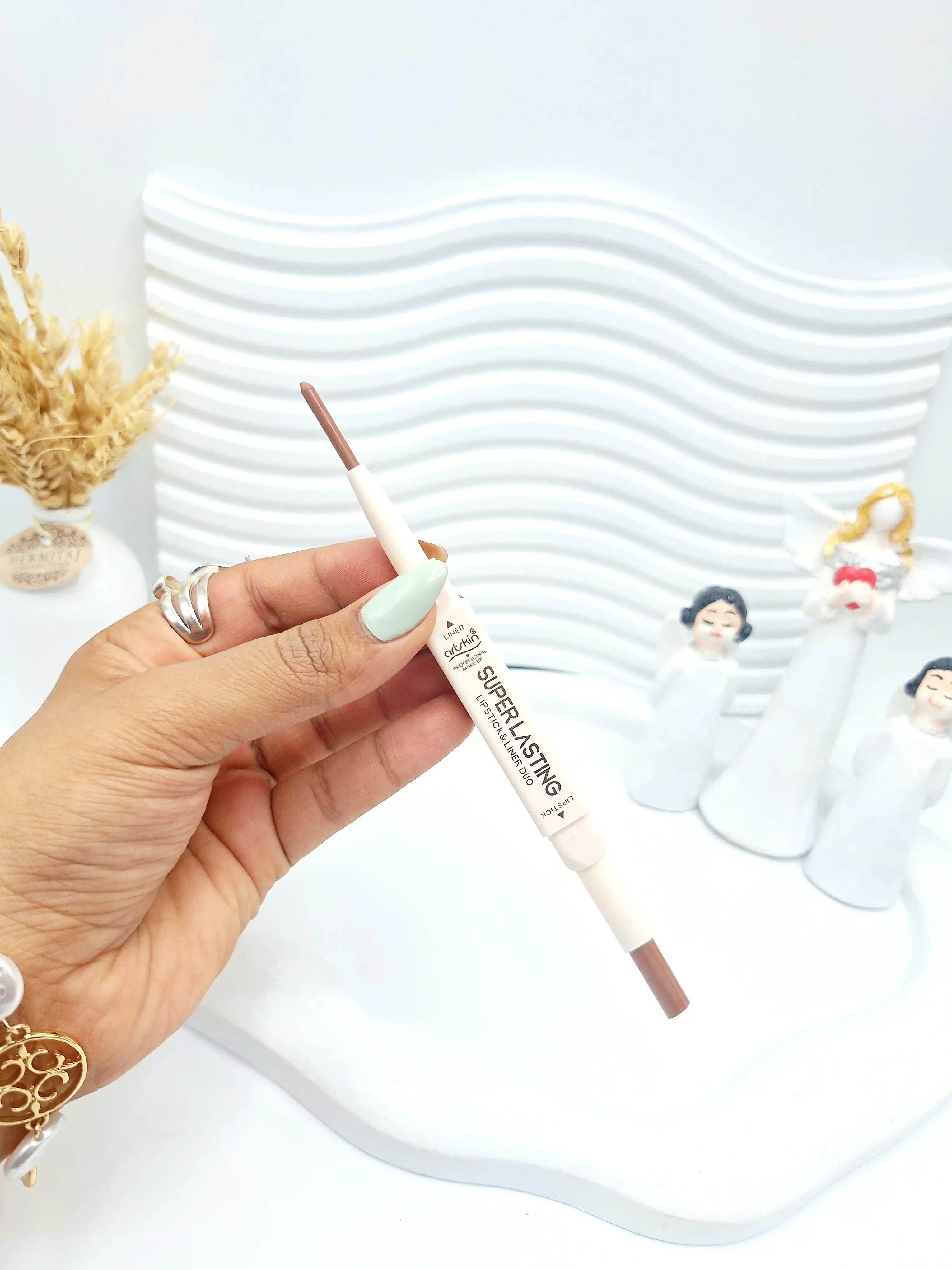 خط لب و رژ لب دو طرفه جامد برند آرت اسکین کیفیت عالی کد