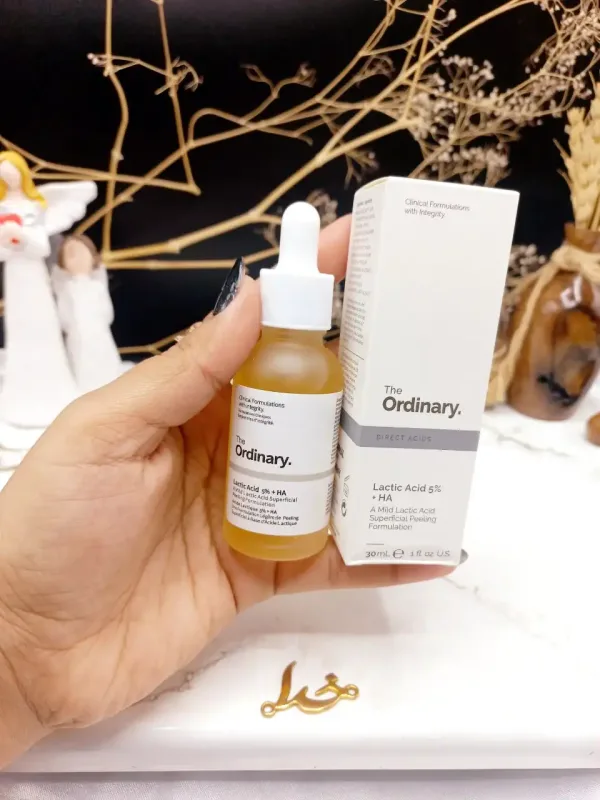 سرم جوانساز و آبرسان پوست لاکتیک اسید 5 درصد اوردینری Lactic Acid 5%+HA ordinary