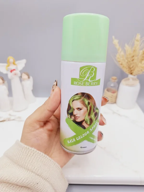 اسپری رنگ مو سبز برند ROSE BERRY کد 1839